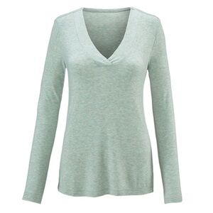 CAbi LaidBack Tee Large Light Green